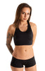 Swim and Sport Top in Black 1; Swim and Sport Top in Black 2; Swim and Sport Top in Black 3; Swim and Sport Top in Black Fabric