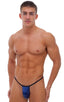 M14 - Mens Banded Thong - Solids 9409 - 0007 Navy - Black - Skinzwear