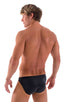 M16 - Mens Bikini Briefs - Metallics 5807 Black vinyl - Skinzwear