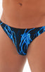 M16 - Mens Bikini Briefs - Prints 1118 Laser blue lightening - Skinzwear