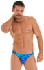 M16 - Mens Bikini Briefs - Prints 9155 New world blue - Skinzwear