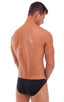 M16 - Mens Bikini Briefs - Solid Sheer Semi Sheer 1537 Black - Skinzwear