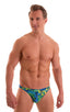 M16 - Mens Bikini Briefs - Tan Through 8851 Tahitian rainforest - Skinzwear