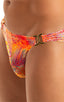 M16DGU - Mens Bikini Briefs with Ornaments - Tan Through 1750 Orange jungle - Skinzwear