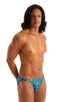 M16DSU - Mens Bikini Briefs with Ornaments - Prints 4152 Liquid leopard - Skinzwear