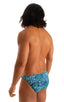 M16DSU - Mens Bikini Briefs with Ornaments - Prints 4152 Liquid leopard - Skinzwear