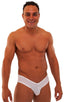 M19 - Mens Hot Pants Sexy Hot Shorts - Mesh 2500 White peep show - Skinzwear