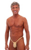 M1R2 - Mens Micro Adjustable G String Bikini - Mesh 3504 Nude athletic - Skinzwear