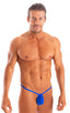 M1R2 - Mens Micro Adjustable G String Bikini - Mesh 4555 Royal blue athletic - Skinzwear
