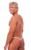 M1R2 - Mens Micro Adjustable G String Bikini - Mesh 7519 - 3499 White athletic - Optic white - Skinzwear