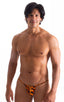 M1R2 - Mens Micro Adjustable G String Bikini - Prints 3153 Golden leopard - Skinzwear