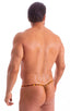 M1R2 - Mens Micro Adjustable G String Bikini - Prints 3153 Golden leopard - Skinzwear