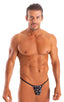 M1R2 - Mens Micro Adjustable G String Bikini - Prints 3554 Wild tiger - Skinzwear