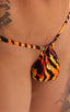 M1R2 - Mens Micro Adjustable G String Bikini - Prints 3554 Wild tiger - Skinzwear