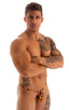 M1R2 - Mens Micro Adjustable G String Bikini - Prints 3554 Wild tiger - Skinzwear