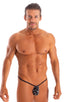 M1R2 - Mens Micro Adjustable G String Bikini - Prints 4550 - 6407 Night sky - Black - Skinzwear