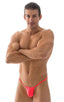 M1R2 - Mens Micro Adjustable G String Bikini - Solid Sheer Semi Sheer 5537 Neon coral - Skinzwear