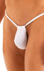 M1R2 - Mens Micro Adjustable G String Bikini - Solid Sheer Semi Sheer 8568 - 3499 White - Optic white - Skinzwear