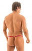 M1R2 - Mens Micro Adjustable G String Bikini - Solids 3450 Ruby red - Skinzwear