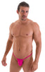 M1R2 - Mens Micro Adjustable G String Bikini - Solids 3452 Fuchsia - Skinzwear