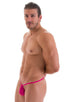 M1R2 - Mens Micro Adjustable G String Bikini - Solids 3452 Fuchsia - Skinzwear