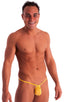 M1R2 - Mens Micro Adjustable G String Bikini - Solids 4405 Sunshine yellow - Skinzwear