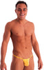 M1R2 - Mens Micro Adjustable G String Bikini - Solids 4405 Sunshine yellow - Skinzwear