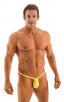M1R2 - Mens Micro Adjustable G String Bikini - Solids 9855 Solar flare - Skinzwear