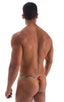 M25 - Mens Skinny Side Smooth Pouch Swim Thong - Prints 1153 Classic tie dye - Skinzwear