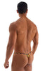 M25 - Mens Skinny Side Smooth Pouch Swim Thong - Prints 3554 Wild tiger - Skinzwear