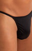 M25 - Mens Skinny Side Smooth Pouch Swim Thong - Solids 6407 Black - Skinzwear