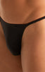 M25 - Mens Skinny Side Smooth Pouch Swim Thong - Solids 6407 Black - Skinzwear