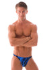 M26 - Mens Seamless Pouch Bikini - Prints 1118 Laser blue lightening - Skinzwear