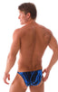 M26 - Mens Seamless Pouch Bikini - Prints 1118 Laser blue lightening - Skinzwear