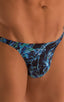 M26 - Mens Seamless Pouch Bikini - Prints 2572 Dark water - Skinzwear