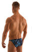 M26 - Mens Seamless Pouch Bikini - Prints 2572 Dark water - Skinzwear