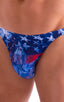 M26 - Mens Seamless Pouch Bikini - Prints 3121 American flag collage - Skinzwear