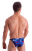 M26 - Mens Seamless Pouch Bikini - Prints 3121 American flag collage - Skinzwear