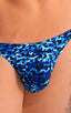 M26 - Mens Seamless Pouch Bikini - Prints 3152 Blue leopard - Skinzwear