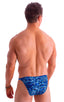 M26 - Mens Seamless Pouch Bikini - Prints 3152 Blue leopard - Skinzwear