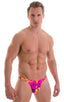 M26 - Mens Seamless Pouch Bikini - Prints 8163 Tahitian sunset - Skinzwear