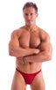 M26 - Mens Seamless Pouch Bikini - Solids 3450 Ruby red - Skinzwear