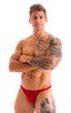 M26 - Mens Seamless Pouch Bikini - Solids 3450 Ruby red - Skinzwear