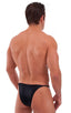 M27 - Mens Skinny Side 1/2 Back - Wet Look 0007 Black - Skinzwear