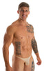 M29 - Mens Super Low Tiny Bikini - Mesh 3504 Nude athletic - Skinzwear