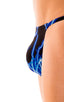 M29 - Mens Super Low Tiny Bikini - Prints 1118 Laser blue lightening - Skinzwear