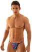 M29 - Mens Super Low Tiny Bikini - Prints 3121 American flag collage - Skinzwear