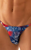 M29 - Mens Super Low Tiny Bikini - Prints 3121 American flag collage - Skinzwear