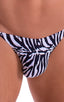 M29 - Mens Super Low Tiny Bikini - Prints 3150 Zebra - Skinzwear