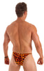 M29 - Mens Super Low Tiny Bikini - Prints 3153 Golden leopard - Skinzwear